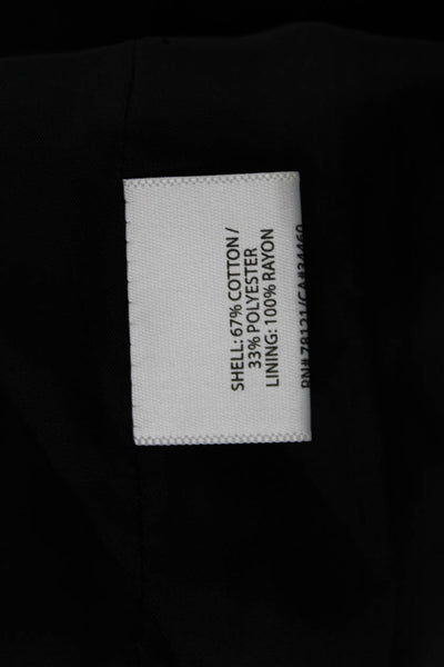 Eileen Fisher Women Classic Black Button Front Jacket Long Sleeve Size 1X