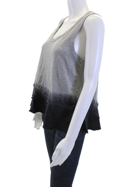 Wilt Women Basic Tank Gray 100% Cotton Round Neck Sleeveless Grunge Size S