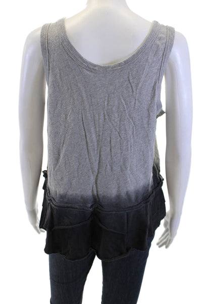 Wilt Women Basic Tank Gray 100% Cotton Round Neck Sleeveless Grunge Size S