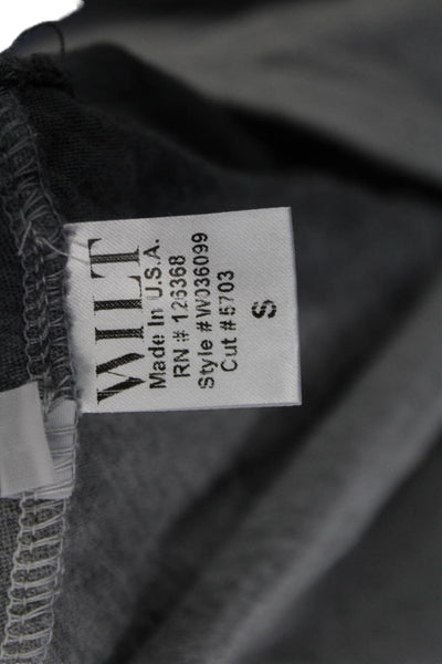 Wilt Women Basic Tank Gray 100% Cotton Round Neck Sleeveless Grunge Size S