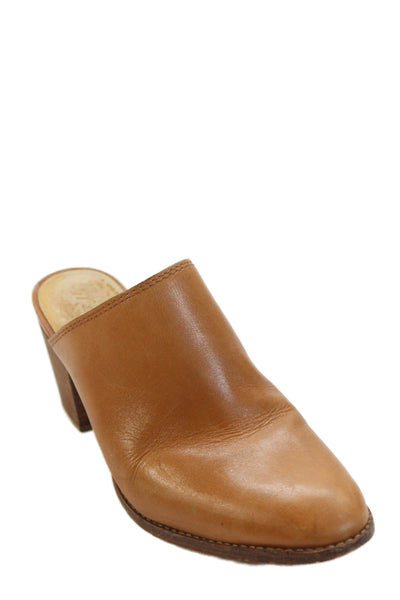 Madewell Womens Leather Slide On Mule Pumps Brown Size 5.5