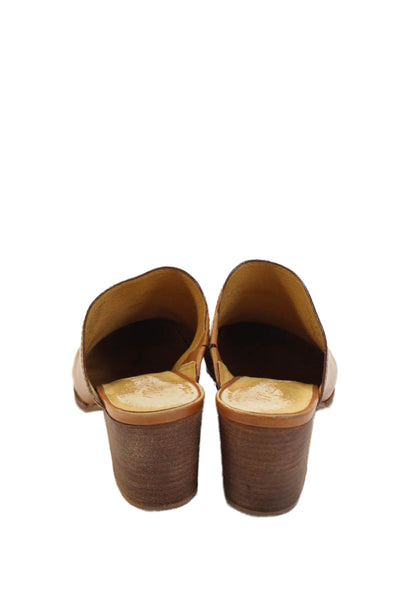Madewell Womens Leather Slide On Mule Pumps Brown Size 5.5