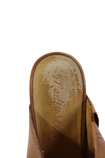 Madewell Womens Leather Slide On Mule Pumps Brown Size 5.5