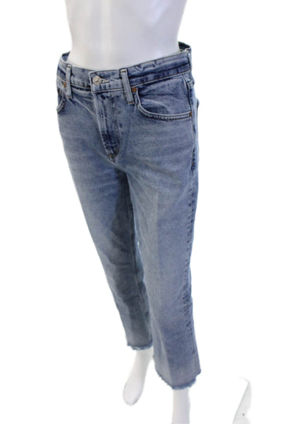 Citizens of Humanity Unisex Cropped Straight Blue High Rise Jeans Size 26