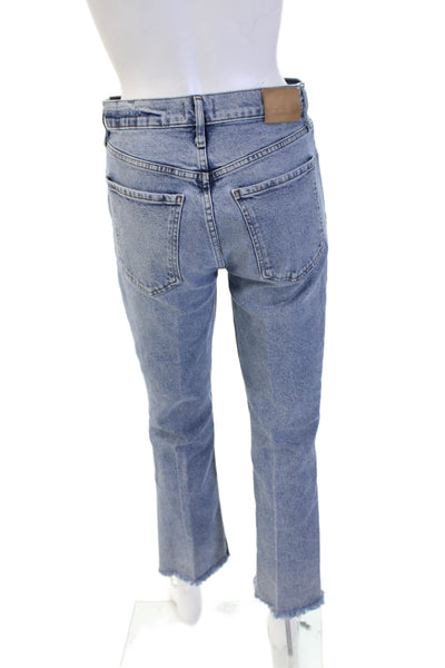 Citizens of Humanity Unisex Cropped Straight Blue High Rise Jeans Size 26