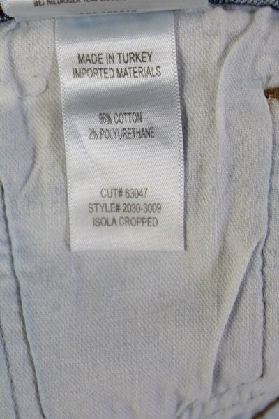 Citizens of Humanity Unisex Cropped Straight Blue High Rise Jeans Size 26
