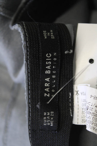 Zara Basic Women A-Line Flare Long Gray Skirt Size M