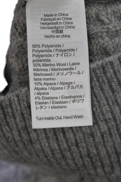 Crewcuts Girlls Long Sleeve Button Knit Sweater Gray Size 2XL