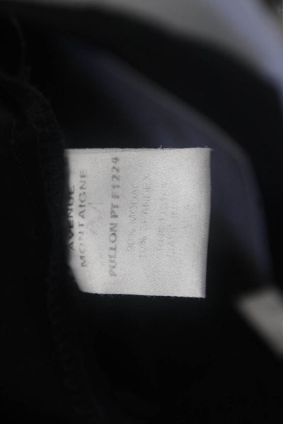 Avenue Montaigne Women Ankle Dress Pants Black 90% Modal 10% Spandex Size 10