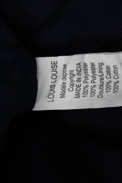 Louis + Louise Childrens Girls Velvet Pull On A Line Skirt Navy Blue Size 8