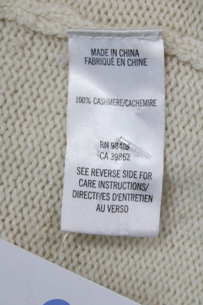 Theory Women Basic Cashmere Crew Neck Short Sleeve T-Shirt Beige Size M