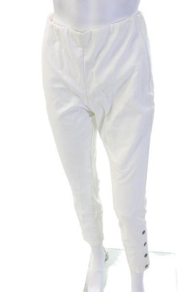 Rag & Bone Womens Ankle Pants White Button Closure 29 Inseam Size 4