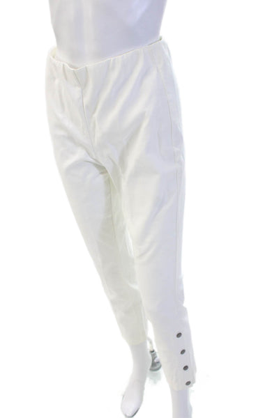 Rag & Bone Womens Ankle Pants White Button Closure 29 Inseam Size 4