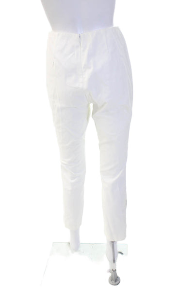 Rag & Bone Womens Ankle Pants White Button Closure 29 Inseam Size 4