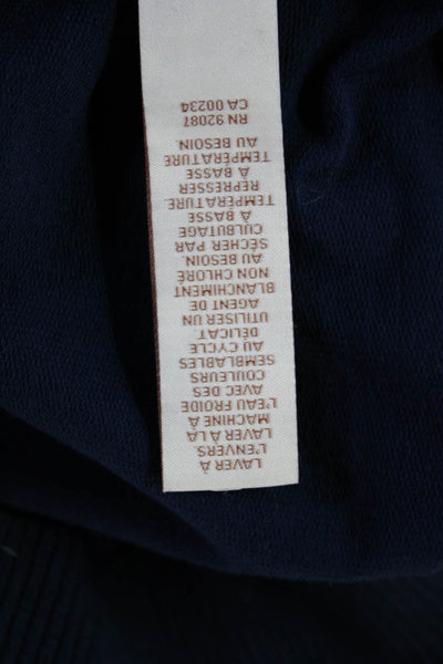 Scripted Womens Dark Blue Crew Neck Long Sleeve Sweatshirt Size XS
