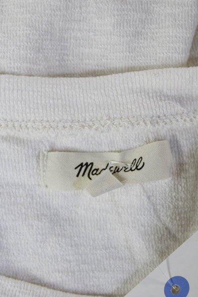 Madewell Women Basic White Cotton Crewneck Short Sleeve Tee Size XS