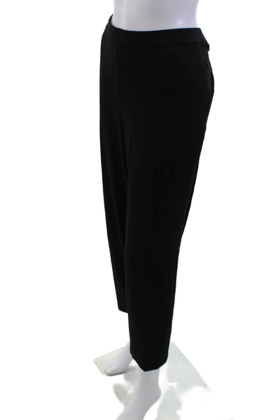 Eileen Fisher Women Black Ankle Cropped Plus Pants Viscose Spandex Size 2X
