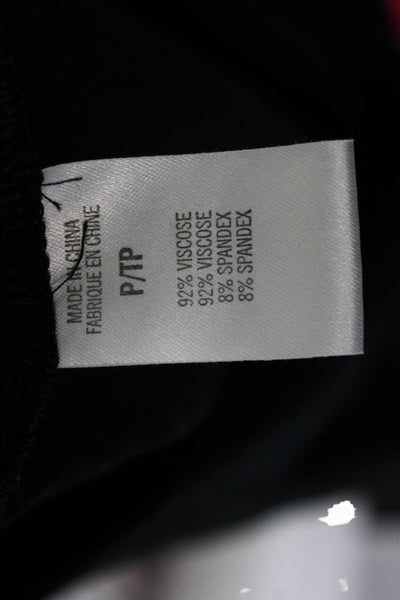 Theory Womens Shift Dress Black Short Sleeve Round Neck Petite Size 0