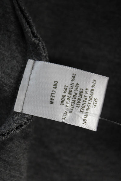 Bailey 44 Women Blazer Gray Collared Long Sleeve Button Classic Size XS
