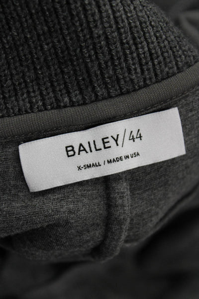 Bailey 44 Women Blazer Gray Collared Long Sleeve Button Classic Size XS