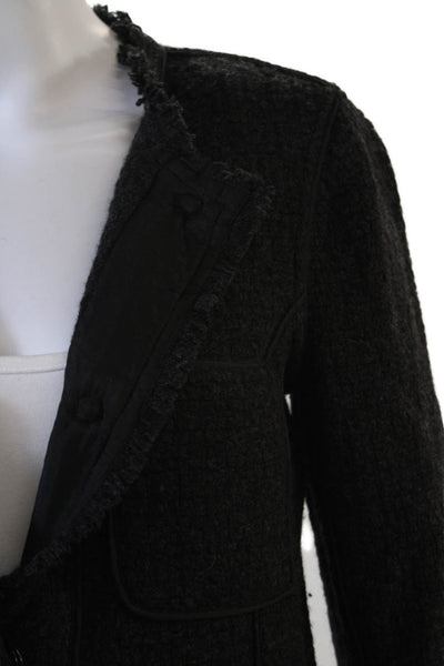 Vince Womens Black Wool Classic Blazer Long Sleeve Size 4