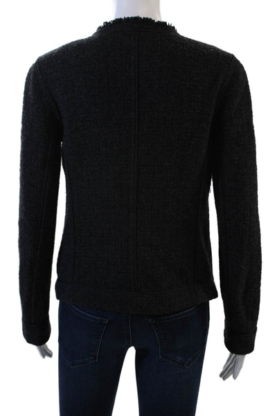 Vince Womens Black Wool Classic Blazer Long Sleeve Size 4