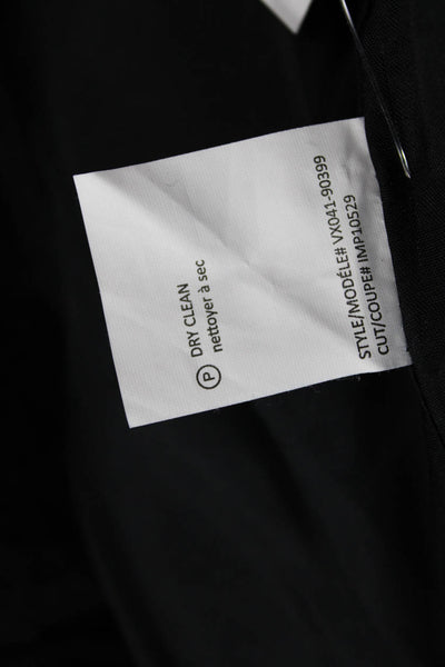 Vince Womens Black Wool Blend Blazer 3/4 Sleeve Size 4