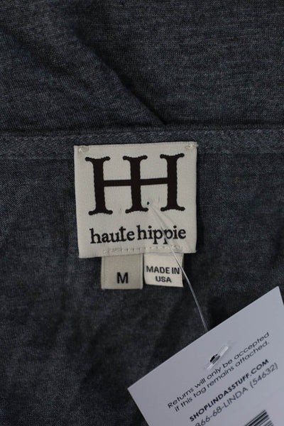 Haute Hippie Women Basic Gray Sleeveless Tank Size M