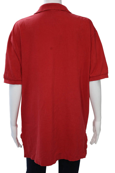 Polo Ralph Lauren Mens Red Cotton Collared Polo Short Sleeve Big & Tall Size L