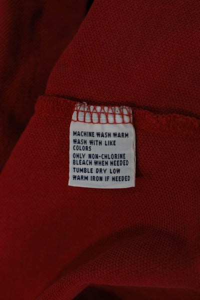 Polo Ralph Lauren Mens Red Cotton Collared Polo Short Sleeve Big & Tall Size L