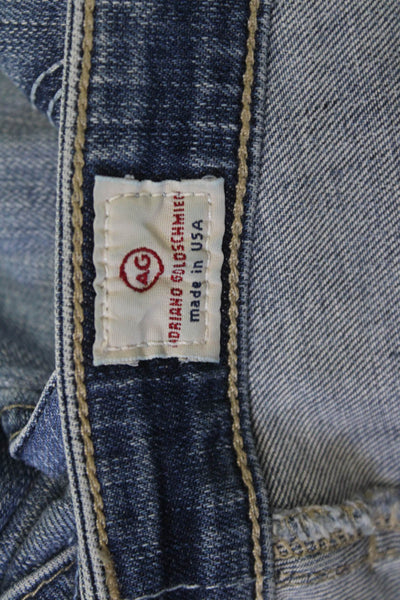 AG Adriano Goldschmied Women Ankle Cropped Blue Jeans Low Rise Size 26