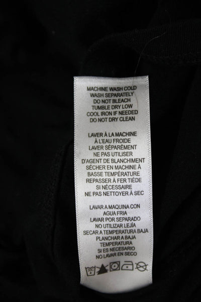 Frame Women Basic Camisole Black 100% Pima Cotton High Neck Sleeveless Size XS