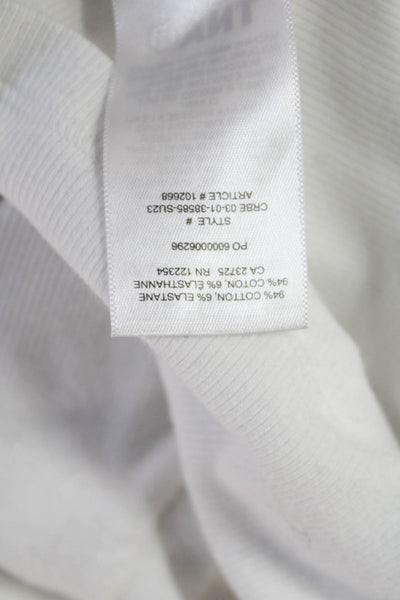 TNA Womens White Basic Short Sleeve Crew Neck T-Shirt 90s Size XS