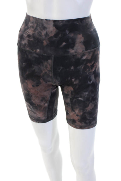 Lululemon Unisex Biker Shorts Black Nylon Lycra Size 4