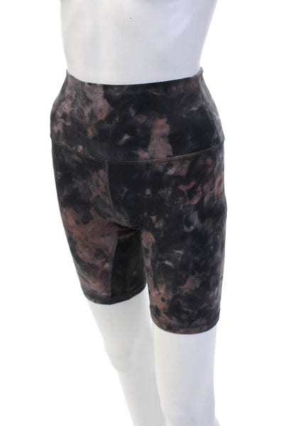 Lululemon Unisex Biker Shorts Black Nylon Lycra Size 4