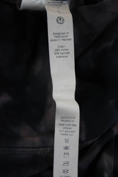 Lululemon Unisex Biker Shorts Black Nylon Lycra Size 4
