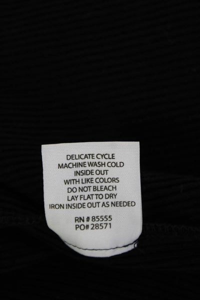 Pistola Women Black Cotton Crew Neck Sleeveless Bodysuit Size XS