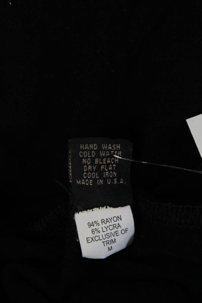 Only Hearts Womens Basic Black Crew Neck Short Sleeve T-Shirt Size S