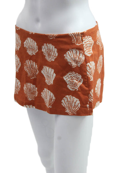 Kourt Women Mini Skort Orange Size 4