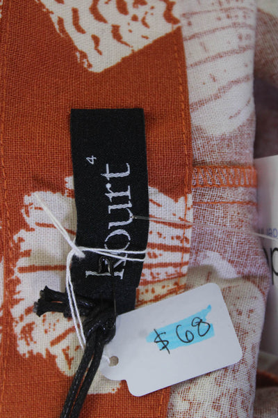 Kourt Women Mini Skort Orange Size 4
