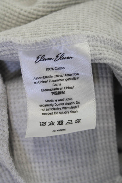 Eleven Eleven Unisex Gray 100% Cotton Sweatpants Size S