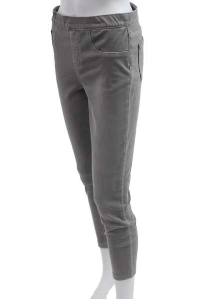 Spanx Women Ankle Jeggings Gray Size M