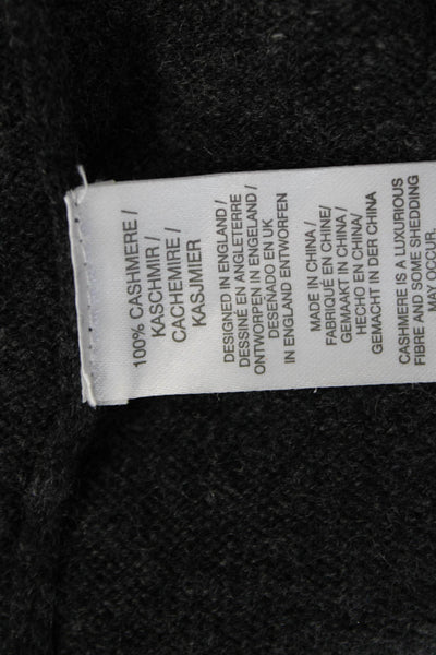 Scott & Scott London Womens Dark Gray 100% Cashmere Crewneck Pullover Size S