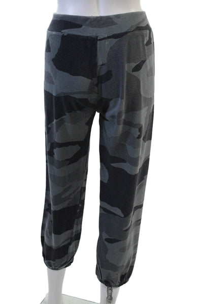 Monrow Unisex Jogger Sweatpants Black Camo Drawstring Army Size M