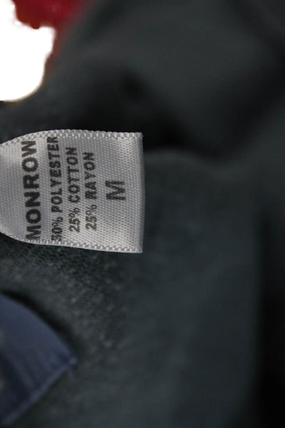 Monrow Unisex Jogger Sweatpants Black Camo Drawstring Army Size M