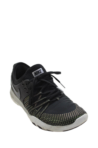 Nike Womens Textured Lace Up Lined Athletic Sneakers Black Size 8.5