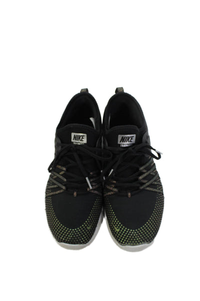 Nike Womens Textured Lace Up Lined Athletic Sneakers Black Size 8.5