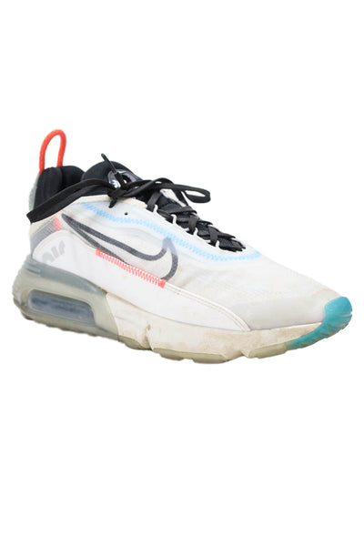 Nike Womens Lace Up Nike Air Max 2090 Sneakers White Gray Size 8.5