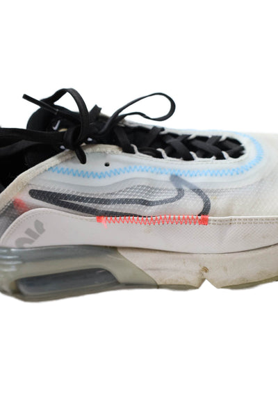 Nike Womens Lace Up Nike Air Max 2090 Sneakers White Gray Size 8.5