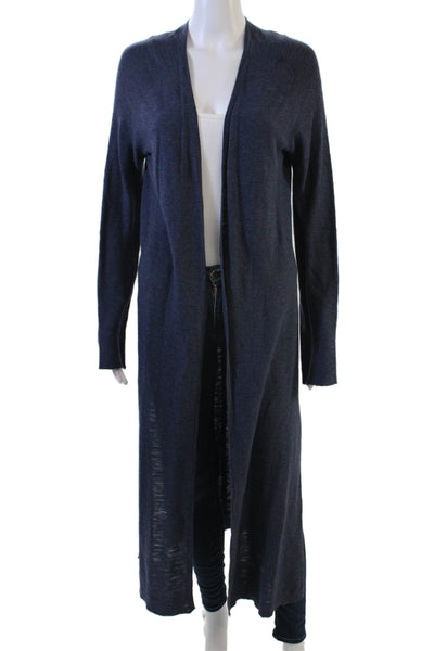 360 Sweater Womens Cardigan Dark Blue 100% Cotton Long Sleeve Size S